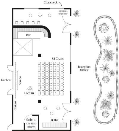 Floor Plan Theater-style seating