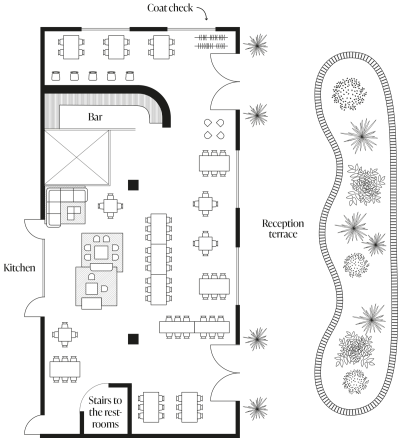 Floor plan Mixed seating